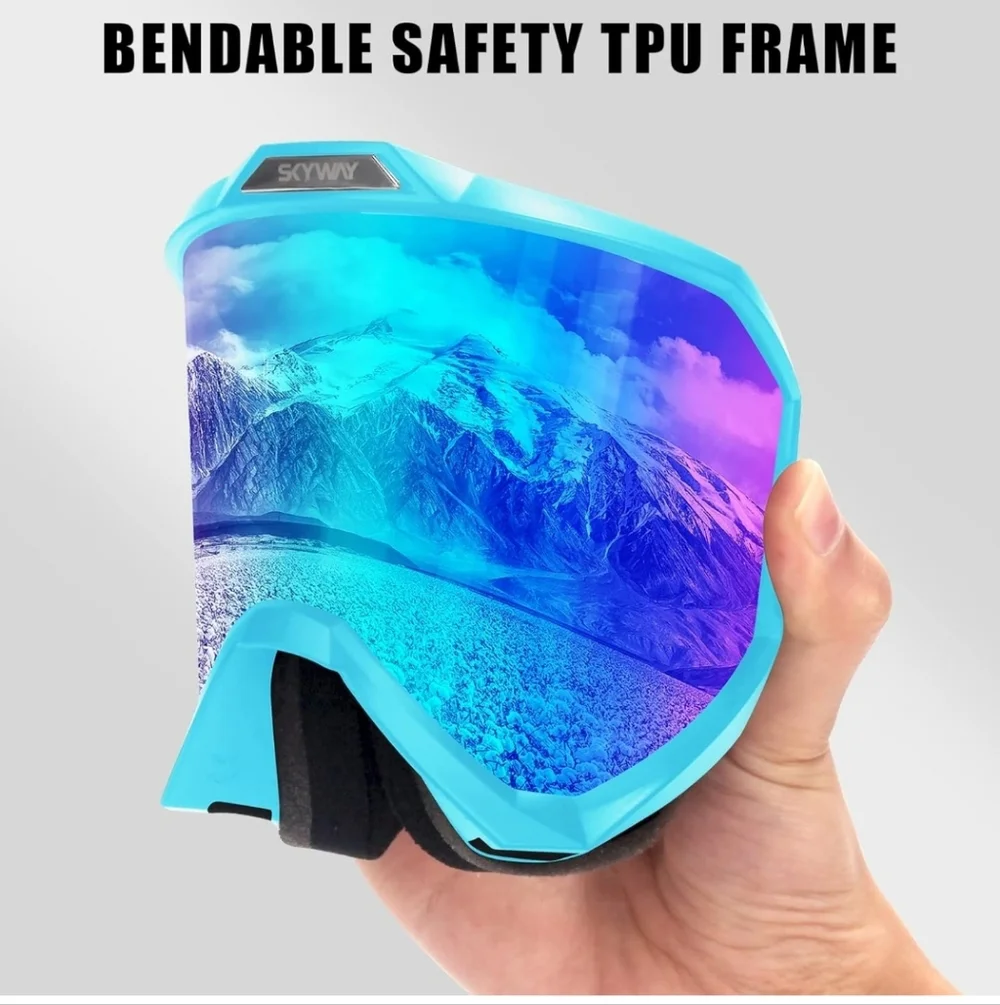 Skyway Snowboard Ski Goggles Blue - Picture 7 of 9